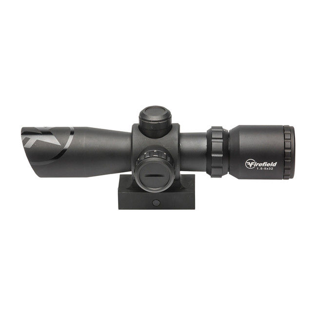 Firefield FF13061 Barrage  Matte Black 1.5-5x32mm Illuminated Red/Green Mil-Dot Reticle