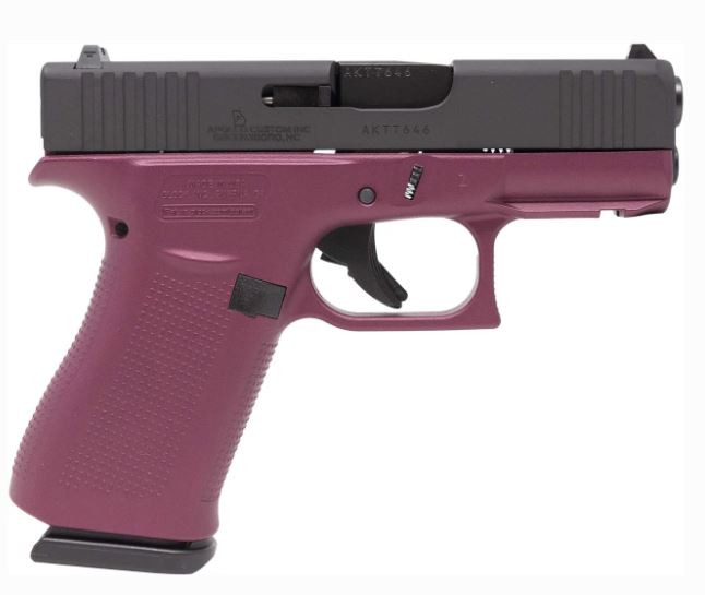 Glock G43X 9mm 3.41in 10-Round Cerakote Cherry Rail Semi Auto Pistol