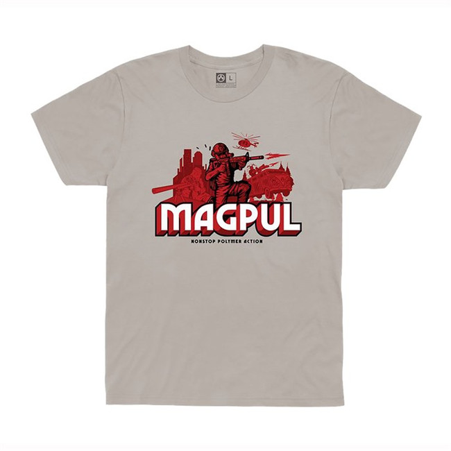 NONSTOP POLYMER ACTION COTTON T-SHIRT SILVER LARGE - MAG1221-040-L - 840815133636