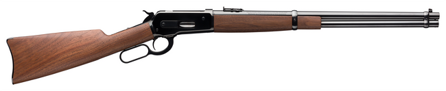 Winchester Repeating Arms 534281142 Model 1886 Saddle Ring Carbine 45-70 Gov 7+1 22" Polished Blued Round Barrel, Drilled & Tapped Steel Receiver, Grade I Oil Walnut Straight Grip Wood Stock