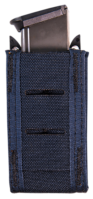 High Speed Gear 41PT00LE TACO Duty Single Pistol Mag, LE Blue Nylon with MOLLE Exterior, Fits MOLLE & 2" Belt