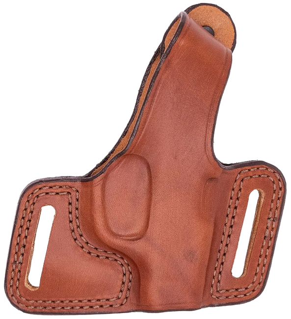 Bianchi 15190 Black Widow  OWB Size 14 Tan Leather Belt Slide Fits Glock 17 Fits Glock 19 Fits Glock 22 Right Hand