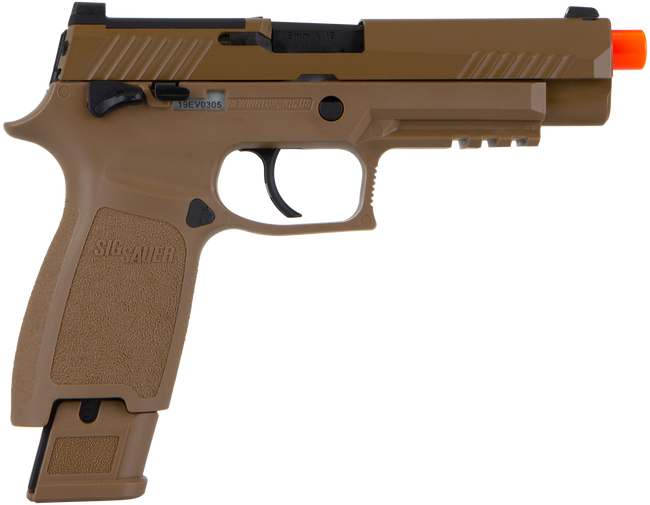 Sig Sauer Airguns AIRPFM17 Proforce M17 Air Soft CO2 6mm 21+1 Coyote Polymer Grips