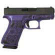 Glock 43X 9mm Luger 3.41 in 10rd Purple Pearl Cerakote Mandala Frame