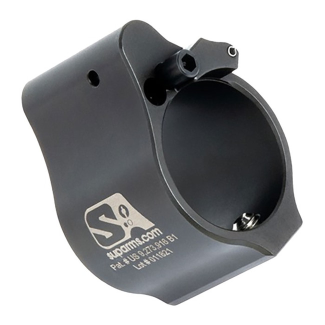 AR-15 SOLID ADJUSTABLE GAS BLOCK .875'' BLACK