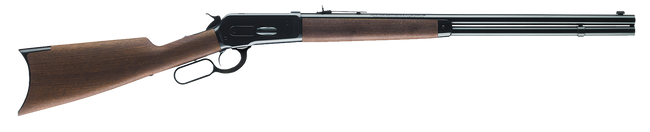Winchester Guns 534175142 Model 1886 Short Rifle 45-70 Gov Caliber with 8+1 Capacity, 24" Barrel, Brushed Polish Blued Metal Finish & Satin Walnut Fixed Straight Grip Stock Right Hand (Full Size)
