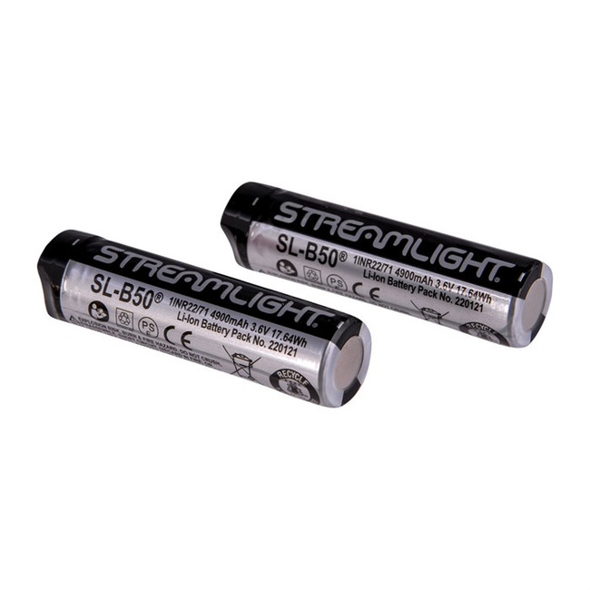 Streamlight SL-B50 USB Rechargeable Lithium Battery 2-Pack