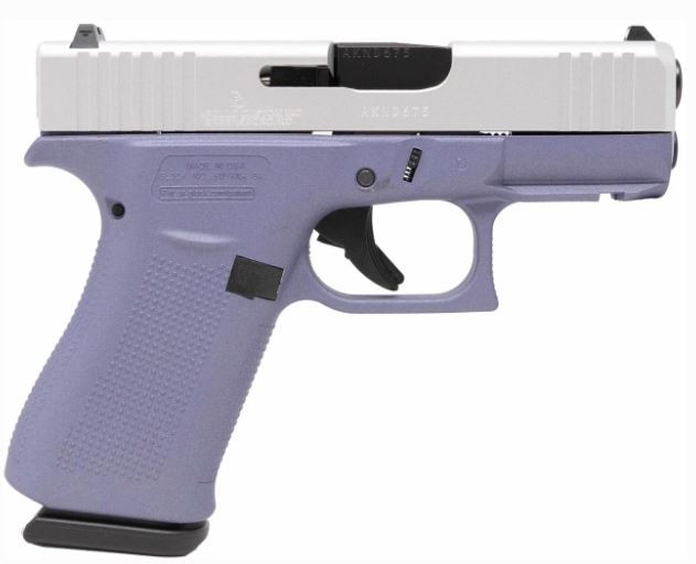 Glock 43X 9mm 3.41in 10-Round Cerakote Crushed Orchid Semi-Auto Pistol