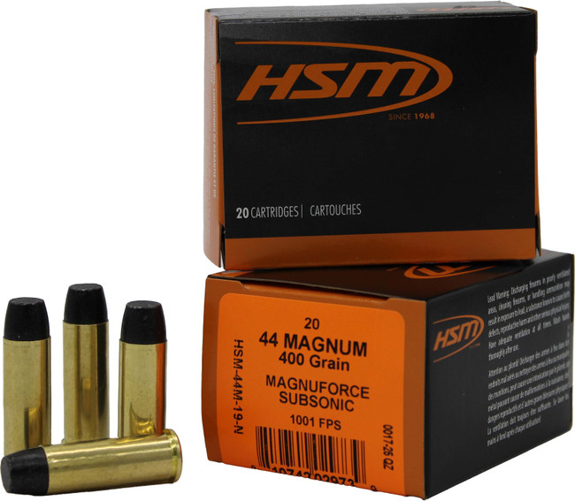 Hsm Subsonic 44mag Hitek 400gr Hcfn 20/20 - 810742029739