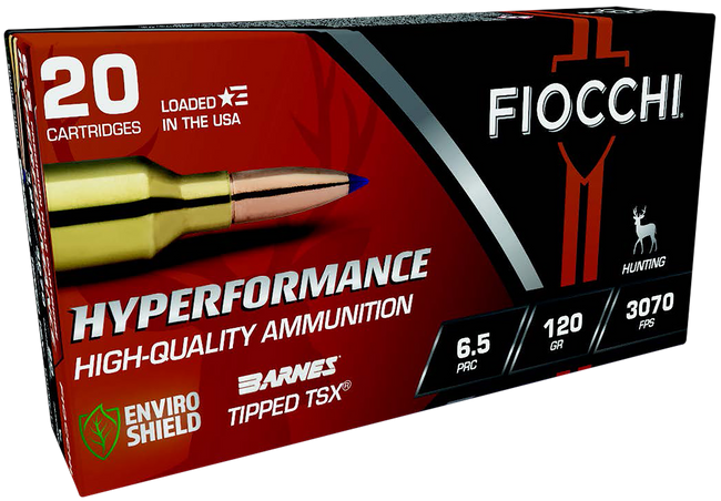 Fiocchi 65PRCTT Hyperformance  6.5PRC 120gr Barnes Tipped TSX 20 Per Box/10 Case