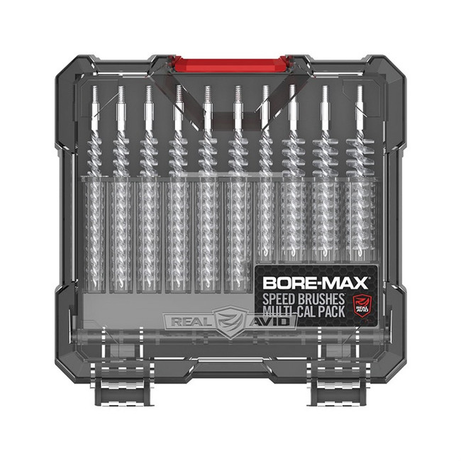 Real Avid AVBMSBS Bore-Max Speed Brush Set Multi-Caliber Nickel-Plated