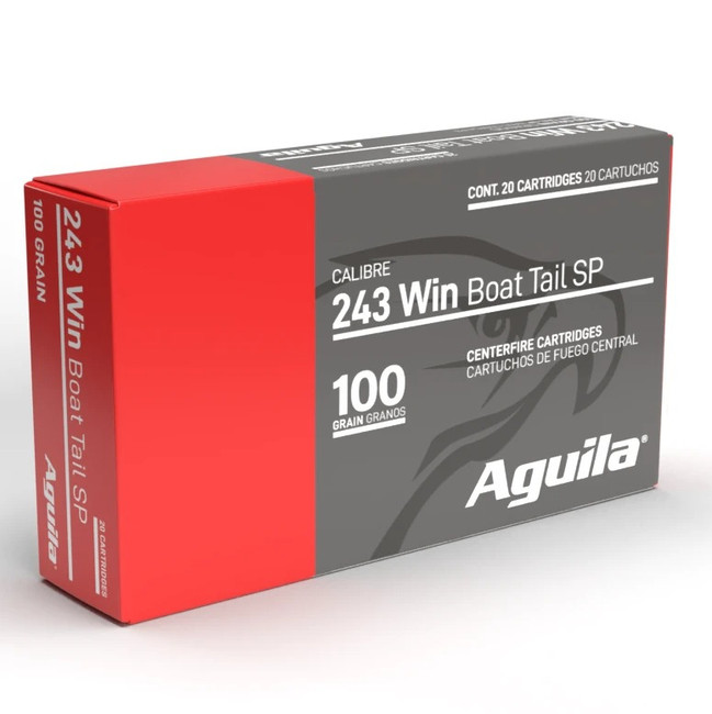 Aguila Ammunition .243 Winchester Boat Tail Soft Point 100 Grain 200 Rounds
