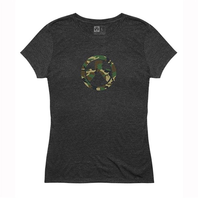 WOODLAND CAMO ICON TRI-BLEND T-SHIRT 3X CHARCOAL HEATHER