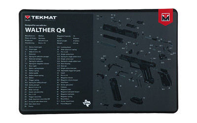 TekMat TEKR17WALQ4SF Walther Q4 SF Cleaning Mat Walther Q4 SF Parts Diagram 11" x 17" - TEKR17WALQ4SF - 888151041925