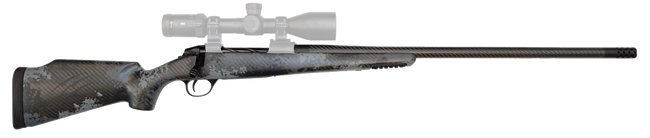 Fierce Firearms FCRG300WIN24TP Carbon Rage  Full Size 300 Win Mag 3+1, 24" Carbon Fiber C3 Steel Barrel, Tungsten Gray Cerakote Titanium Receiver, Phantom Camo Fixed Fierce Tech C3 Stock,