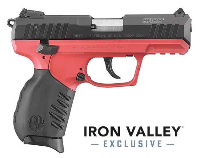 Ruger SR22 22 Long Rifle 3.5 Inch 10 Rounds Red Titanium