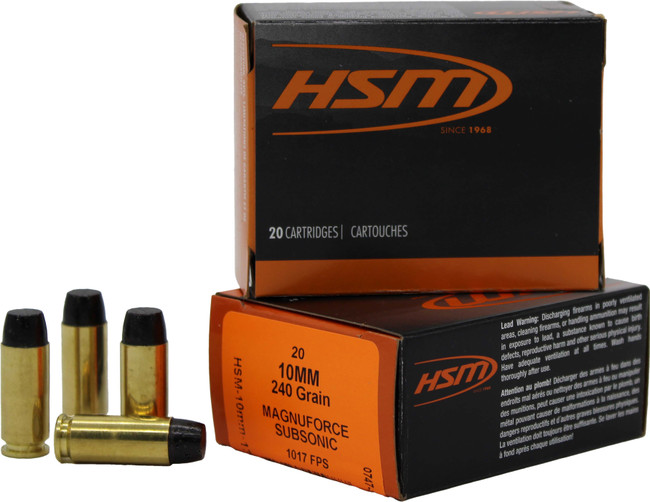 Hsm Subsonic 10mm Hitek 240gr Hcfn 20/20 - 810742029777
