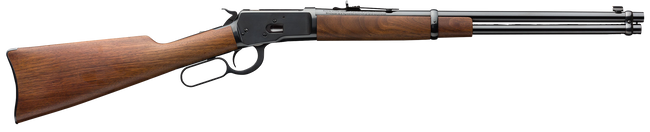 Winchester Repeating Arms 534177140 Model 1892 Carbine Full Size 44-40 Win 10+1 20" Brushed Polish Blued Steel Barrel, Drilled & Tapped Steel Receiver, Black Walnut Straight Grip Wood Stock