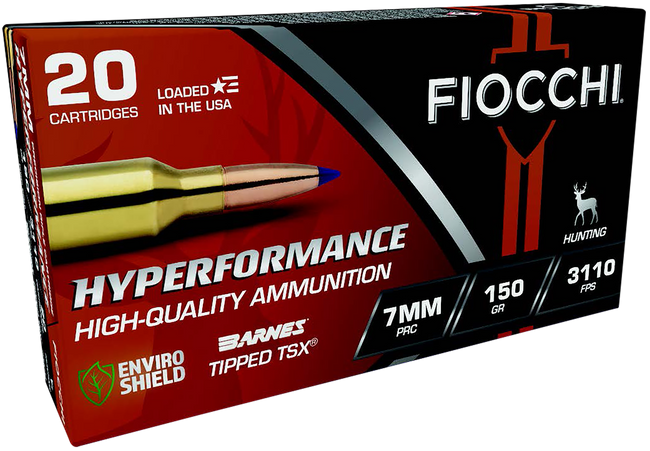 Fiocchi 7PRCTT Hyperformance  7mmPRC 150gr Barnes Tipped TSX 20 Per Box/10 Case