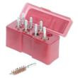 Tipton 8-Piece Bronze Pistol Brush Set (22-47/48 cal)