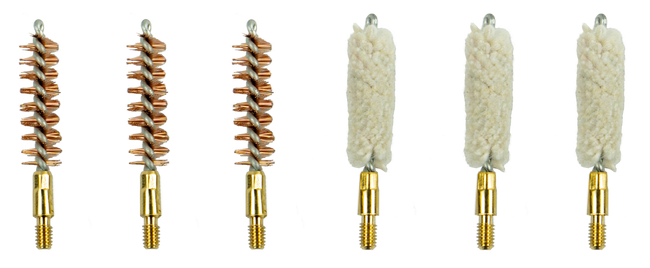 KleenBore 9-SET Handgun Brush & Mop Set .38/ .357/ 9mm #8-32 Thread