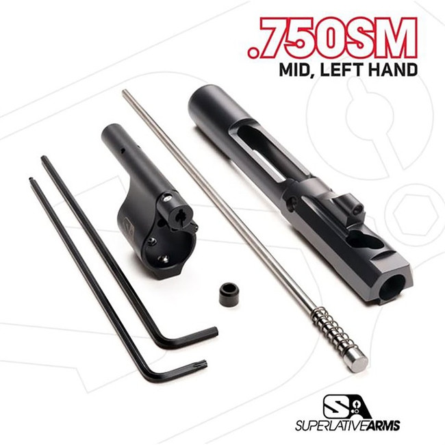Superlative Arms Ar-15 Adjustable Piston System Mid-Length 0.750in Gas Block