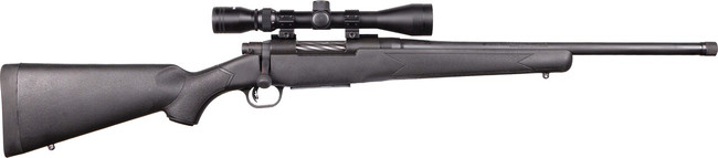 Mossberg 28212 Patriot  Full Size 400 Legend 4+1 20" Matte Blued Fluted Threaded Barrel, Drilled & Tapped Matte Blued Stainless Steel Receiver, Black Fixed Synthetic Stock 3-9x40mm Duplex, Right Hand - 28212 - 015813282123