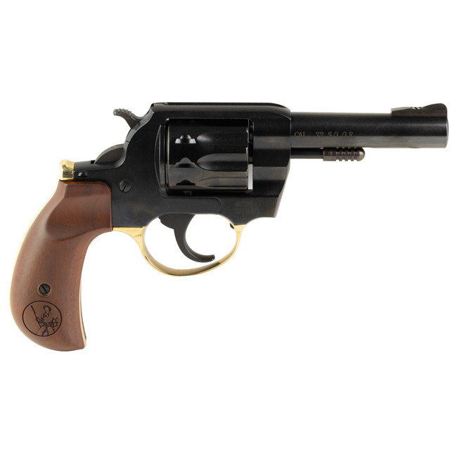 Henry H016BD Golden Boy  22 LR 10 Shot 4" Blued Steel Barrel, Cylinder, Blued Polished Steel Frame, Walnut Birdshead Grip, Transfer Bar Safety, Exposed Hammer - H016BD - 619835400505