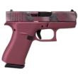 Glock 43X 9mm 3.4in 10rd Pink Finish Slimline MOS Subcompact