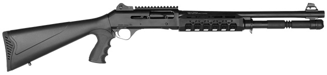 Four Peaks Imports 12074 AKSA Arms S4 12 Gauge 3" 5+1 18.50" Chrome Plated 7075-T6 Aluminum Receiver Black Synthetic Stock