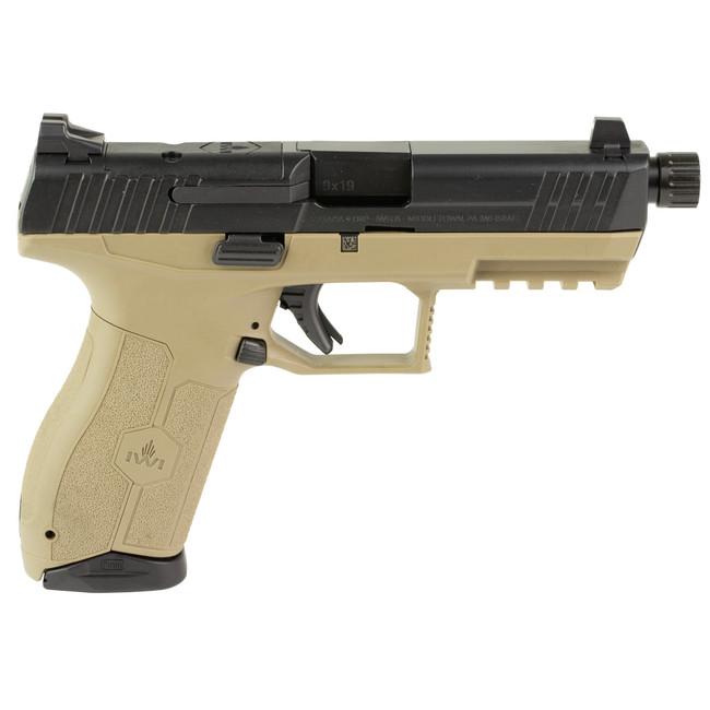 IWI Masada 9mm 4.6" Threaded Barrel 10 Round FDE Optics Ready Pistol - M9ORP10TFD - 818004021972