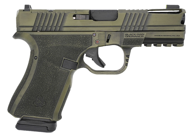 Black Rain Ordnance FLP9MMBGB   Compact Frame 9mm 15+1 4" Stainless Steel Slide