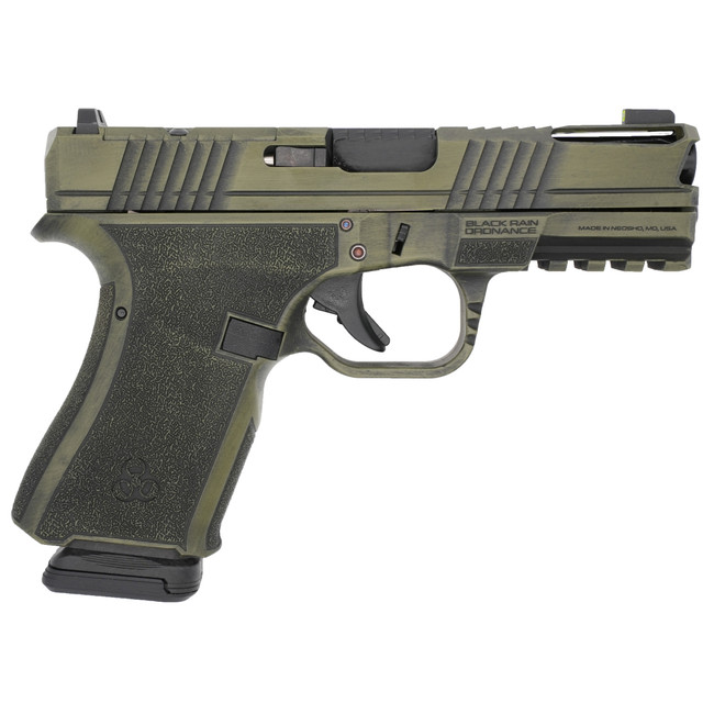 Black Rain Ordnance FLP9MMBGB   Compact Frame 9mm 15+1 4" Stainless Steel Slide - FLP9MMBGB - 697067875162