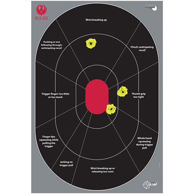 Ruger Splash Adhesive HG Trainer Tgt 5pk