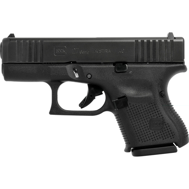 Glock G27 Gen 5 40 S&W 3.43in 9rd DLC Finish Subcompact Polymer Frame
