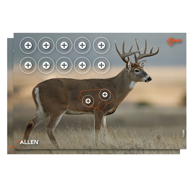EzAim Four Color Whitetail Paper Target 16.5x24 2 pk.
