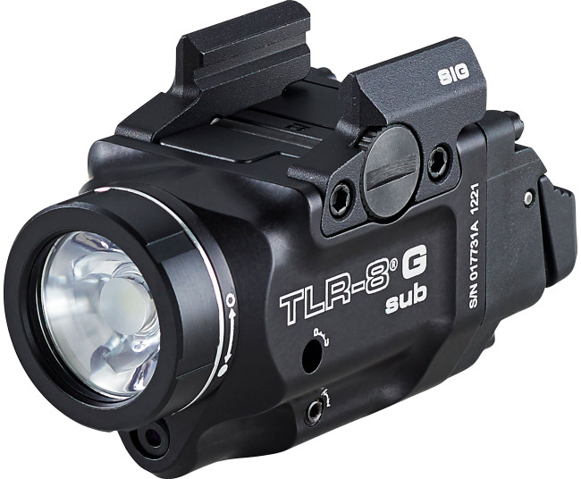 Streamlight TLR-8 G Sub 500 Lumens Green Laser Fits Sig Sauer P365 P365XL Rail Clamp Weapon Light - 69437 - 080926694378