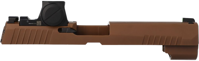 Sig Sauer P320 ROMEO-X 9mm Coyote Brown Handgun Slide