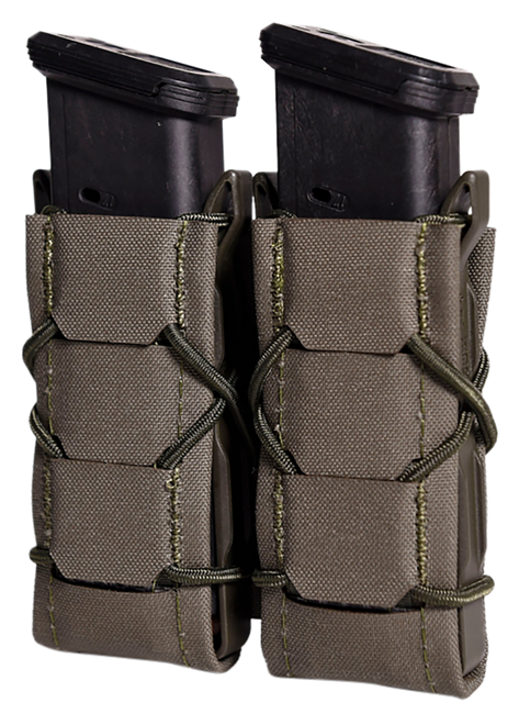 High Speed Gear 24PT02OD TACO Gen 2 Double Pistol OD Green Nylon MOLLE Compatible w/ Pistol