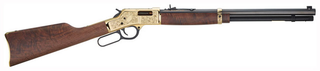 Henry H006CD3 Big Boy Deluxe 45 Colt 20 Inch 10+1 Polished Brass Engraved Receiver - H006CD3 - 619835060266