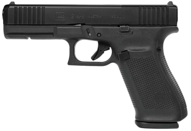 Glock 21 Gen 5 MOS 45 ACP 4.61in 13rd nDLC Finish