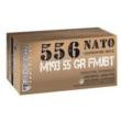 Fiocchi Shooting Dynamics Rifle Ammunition 5.56mm NATO 55 gr FMJ 3240 fps 1000/ct (Case)