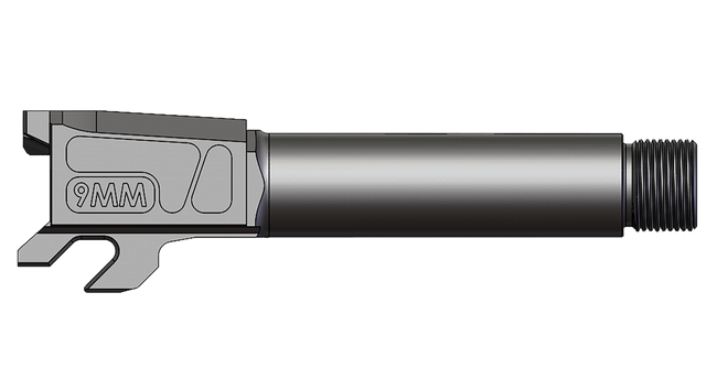 Faxon Firearms M&PA910NSNOQ-T Duty Series  9mm Fits M&P Shield 3.1" 4150 Steel