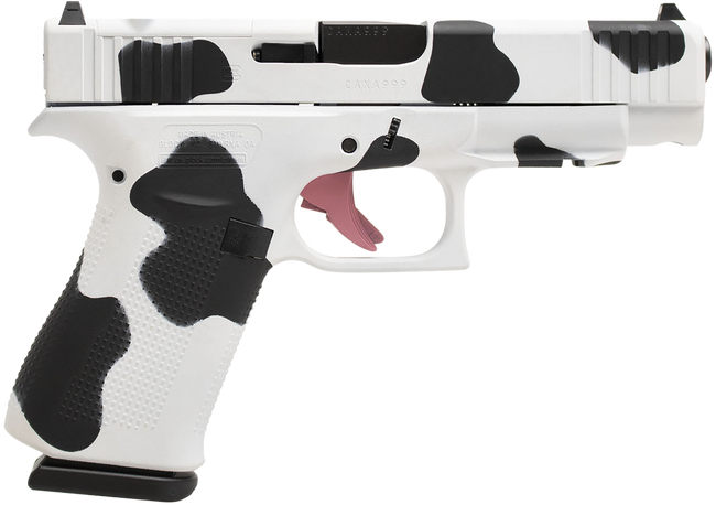 Glock G48 Gen 5 MOS 9mm 4.17in 10rd Cow Print Cerakote
Glock G48 Gen 5 MOS 9mm 4.17in 10rd Cow Print Cerakote