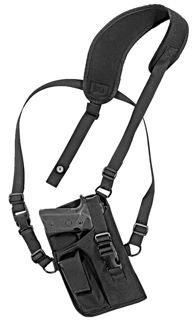 GrovTec US Inc GTHL15105R Trail Pack  Shoulder Black Nylon Harness Fits Large Semi-Auto Fits 4.50-5" Barrel Right Hand