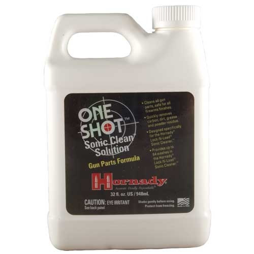 Hornady 043360 One Shot Sonic Clean Against Grease Dust Oil 32 oz Bottle