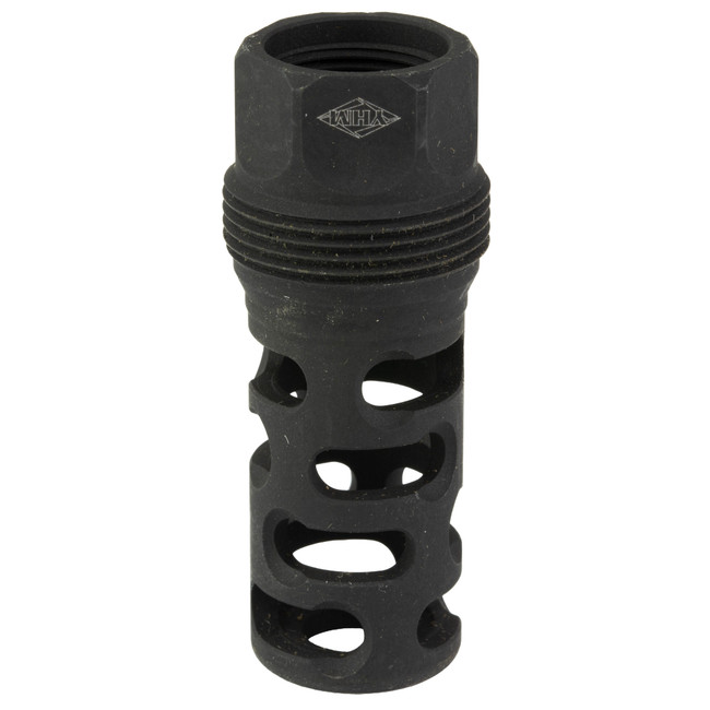 Yankee Hill 4405MB24 sRx Q.D. Muzzle Brake Long Black Phosphate Steel with 5/8"-24 tpi, 9mm, 2.30" OAL & 9.375" Diameter for sRx Adapters - 4405MB24 - 841812101536