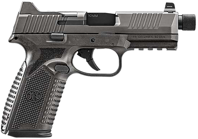 FN 510 Tactical 10mm 4.71" 10+1 Gray Stainless Steel Slide