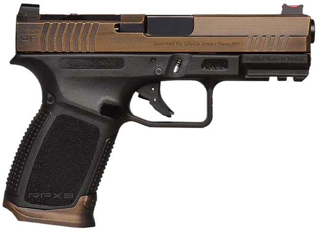 Gforce Arms GFRPX3C9BT Exodus  9mm 15rd 4.02" Steel Slide