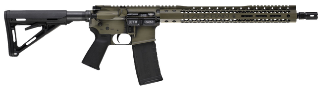 Black Rain Ordnance Spec+ We The People Rifle 5.56 16 in. Bazooka Green Battleworn